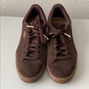 Puma Chocolate Suede Sneakers
